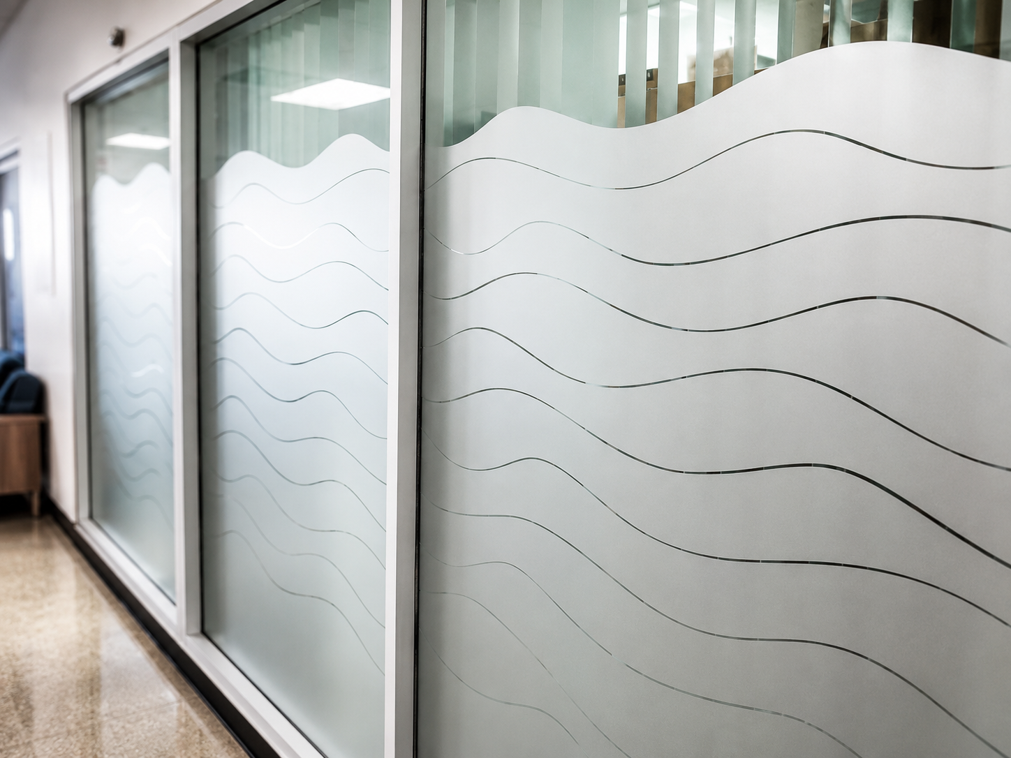 Frosted Wave Glass Graphics